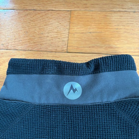 Marmot 1/4 Zip Fleece Pullover Sweater Shirt Mens M Jacket Waffle Alpinist - Picture 6 of 10